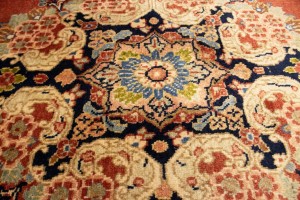 Antique Scarlet Red Floral 10X13 Mahal Persian Rug