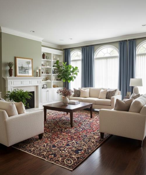 Semi Antique Rusty Red Floral 9'5X12'4 Bakhtiari Persian Rug