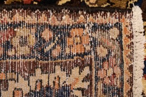 Semi Antique Rusty Red Floral 9'5X12'4 Bakhtiari Persian Rug