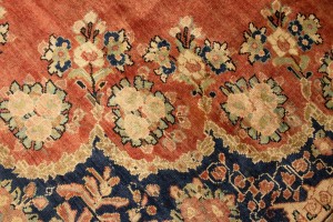 Semi Antique Rusty Red Traditional 10'4X13'6 Mahal Persian Rug
