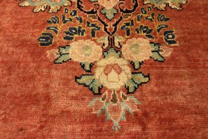 Semi Antique Rusty Red Traditional 10'4X13'6 Mahal Persian Rug