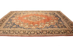 Semi Antique Rusty Red Traditional 10'4X13'6 Mahal Persian Rug