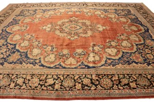 Semi Antique Rusty Red Traditional 10'4X13'6 Mahal Persian Rug