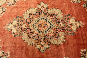 Semi Antique Rusty Red Traditional 10'4X13'6 Mahal Persian Rug