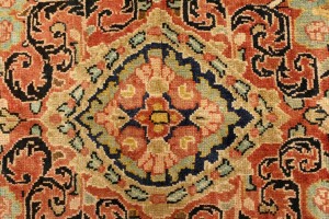 Semi Antique Rusty Red Traditional 10'4X13'6 Mahal Persian Rug