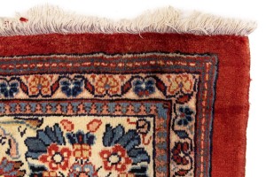 Semi Antique Scarlet Red Floral 10X14 Mahal Persian Rug