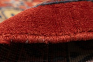 Semi Antique Scarlet Red Floral 10X14 Mahal Persian Rug