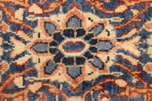 Semi Antique Scarlet Red Floral 10X14 Mahal Persian Rug