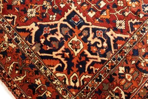 Antique Rusty Red Tribal 9X13 Bakhtiari Persian Rug