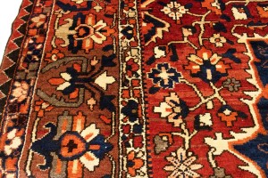 Antique Rusty Red Tribal 9X13 Bakhtiari Persian Rug