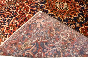 Antique Rusty Red Tribal 9X13 Bakhtiari Persian Rug