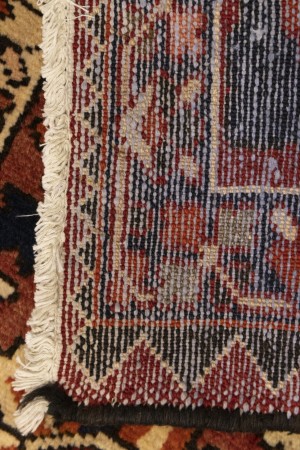 Antique Rusty Red Tribal 9X13 Bakhtiari Persian Rug