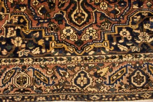 Antique Rust Tribal 10X13 Bakhtiari Persian Rug