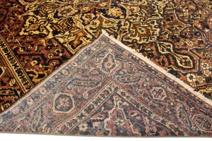 Antique Rust Tribal 10X13 Bakhtiari Persian Rug