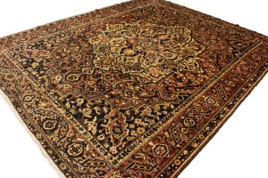 Antique Rust Tribal 10X13 Bakhtiari Persian Rug