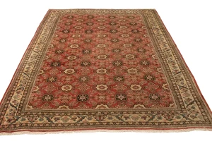 Red Antique Traditional 10X12'5 Mahal Persian Oriental Rug