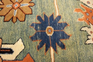 Green Floral 10X27 Heriz Sultanabad Persian Rug