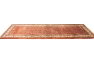Semi Antique Tribal Rusty Red 3'8X10'5 Botemir Persian Runner Rug