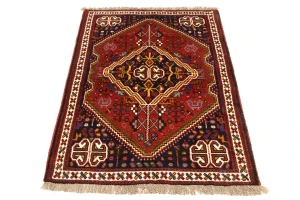 Red Tribal 3'6X5 Shiraz Persian Rug