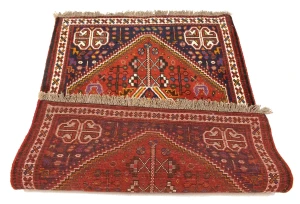 Red Tribal 3'6X5 Shiraz Persian Rug