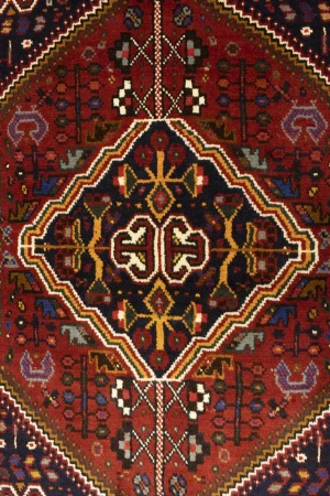 Red Tribal 3'6X5 Shiraz Persian Rug