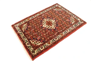 Bittersweet Red Floral 3X5 Hamedan Persian Rug