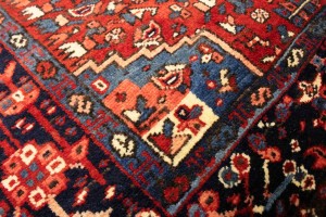 Semi Antique Red Tribal 5X6 Karajeh Persian Rug