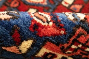 Semi Antique Red Tribal 5X6 Karajeh Persian Rug