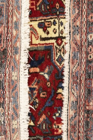 Semi Antique Red Tribal 5X6 Karajeh Persian Rug