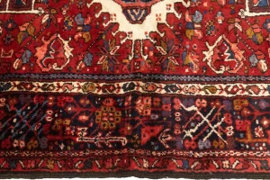 Red Semi Antique Tribal 4'6X6'3 Karajeh Persian Oriental Rug