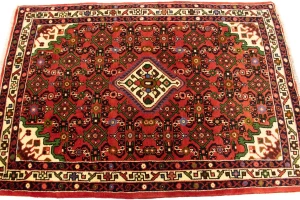 Bittersweet Red Floral 3X5 Hamedan Persian Rug