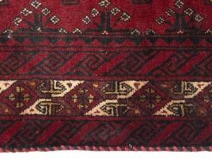 Red Vintage Tribal 3'6X6'8 Balouch Persian Oriental Rug