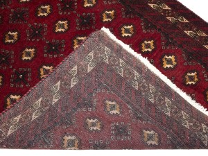 Red Vintage Tribal 3'6X6'8 Balouch Persian Oriental Rug