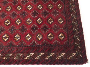 Red Vintage Tribal 3'6X6'8 Balouch Persian Oriental Rug