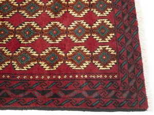 Red Vintage Tribal 3'3X6'4 Balouch Persian Oriental Rug