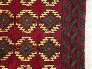 Red Vintage Tribal 3'3X6'4 Balouch Persian Oriental Rug