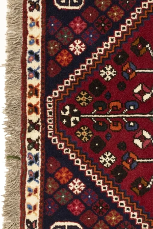 Red Tribal 3'5X5 Shiraz Persian Rug