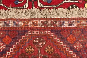Red Tribal 3'5X5 Shiraz Persian Rug