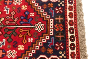 Red Tribal 3'4X5 Shiraz Persian Rug