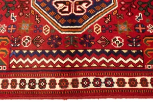 Red Tribal 3'4X5 Shiraz Persian Rug