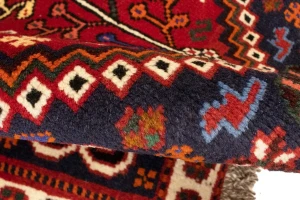 Red Tribal 3'4X5 Shiraz Persian Rug