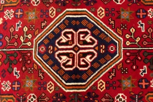 Red Tribal 3'4X5 Shiraz Persian Rug