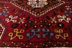 Red Tribal 3'5X5'3 Shiraz Persian Rug