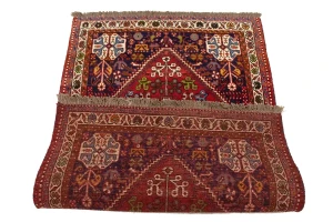 Red Tribal 3'5X5'3 Shiraz Persian Rug