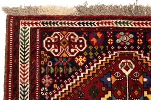 Red Tribal 3'5X5 Shiraz Persian Rug