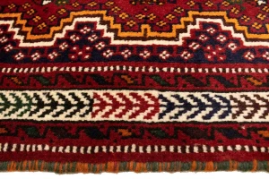 Red Tribal 3'5X5 Shiraz Persian Rug