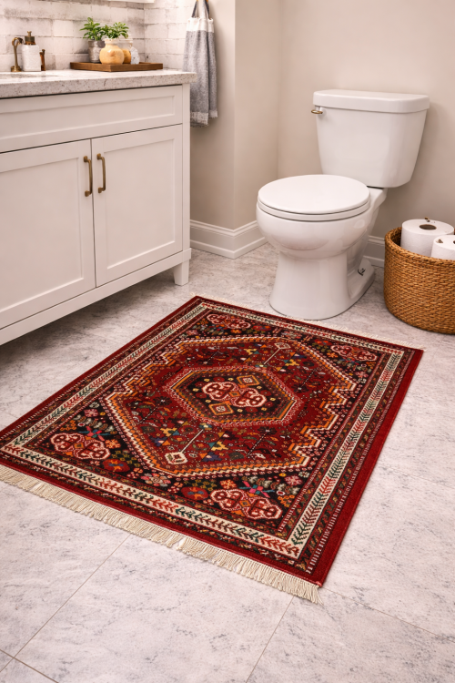 Red Tribal 3'5X5 Shiraz Persian Rug