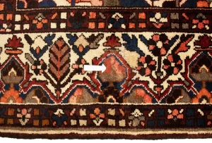 Vintage Red Floral 10X12 Bakhtiari Persian Rug