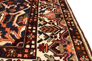 Vintage Red Floral 10X12 Bakhtiari Persian Rug