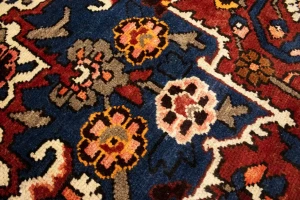 Vintage Red Floral 10X12 Bakhtiari Persian Rug